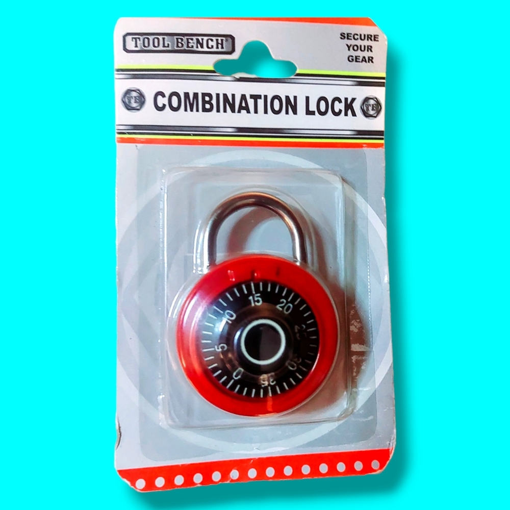 Tool Bench | Red Combination Lock | Numbers | Locker | School | NEW | NWT |